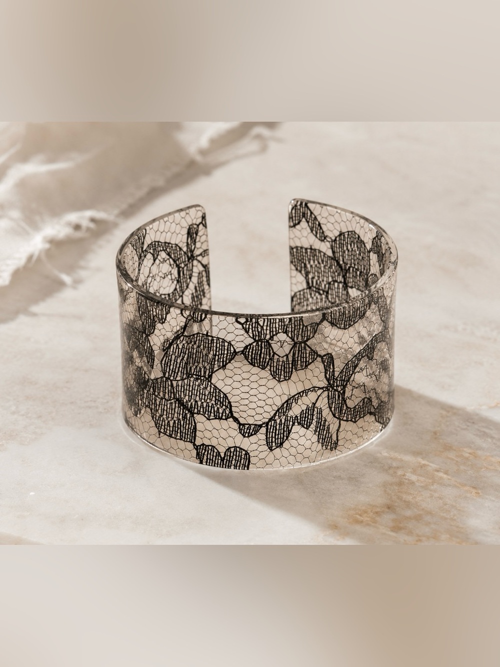 Bangle Bracelet Lace Print New